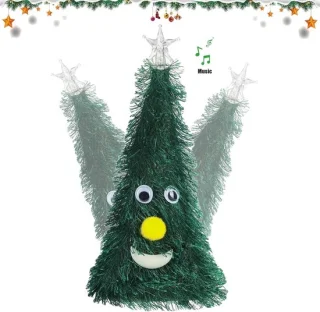 Mini kerstboom met verlichting 15 cm groen