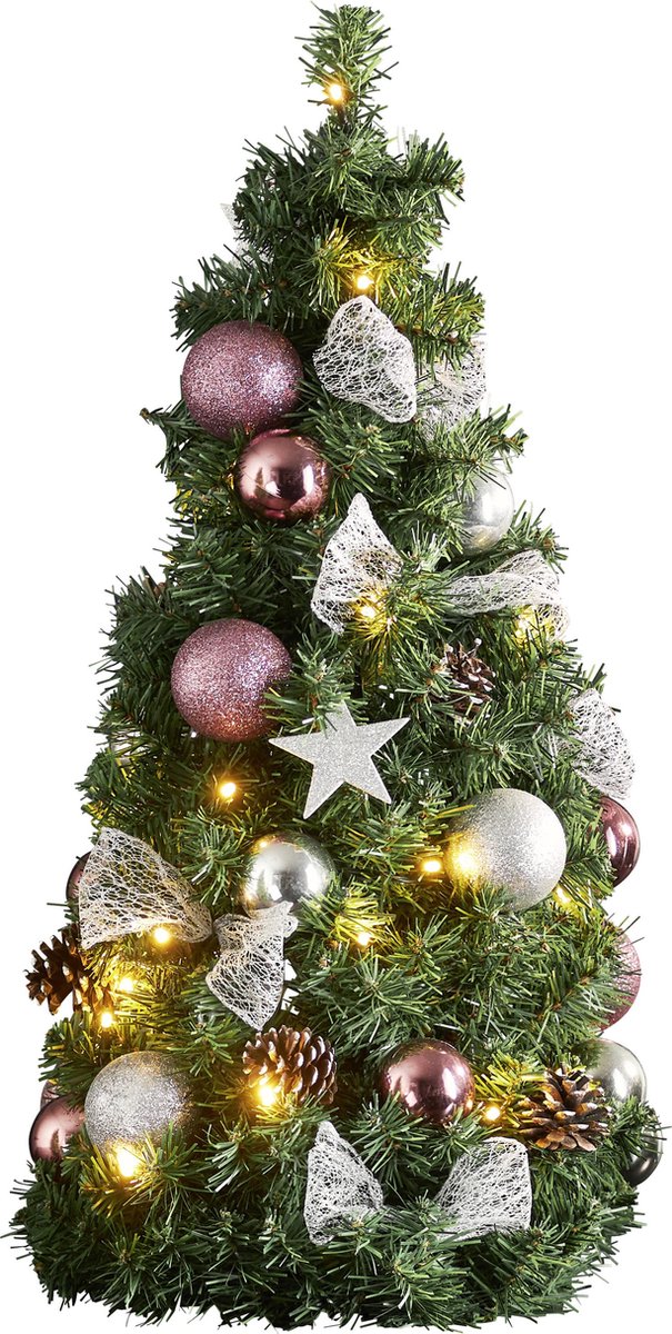 Mini kerstboom Noel 65cm warm wit batterij