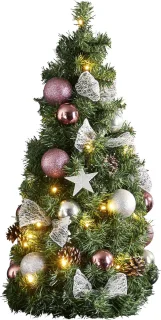 Mini kerstboom Noel 65cm warm wit batterij