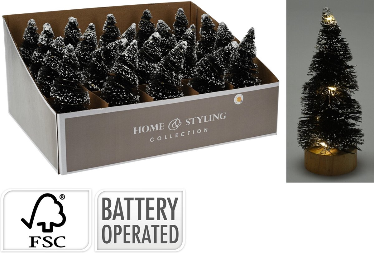 mini kerstboom verlichting set van 2
