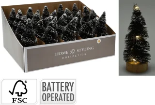 mini kerstboom verlichting set van 2