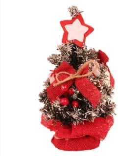 Mini kerstboom voor bureau - kunststof 30 cm