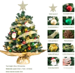 Mini-kerstboomset model 2, 45 cm