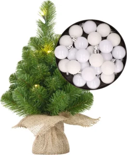Mini kunst kerstboom H45 cm wit