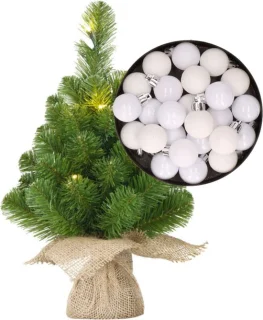 Mini kunst kerstboom H45 cm wit