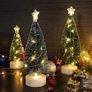 Mini kunstkerstboom 16,5 cm tafelmodel