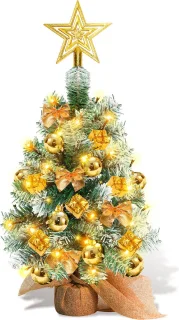 Mini Kunstkerstboom 40 cm - Goud