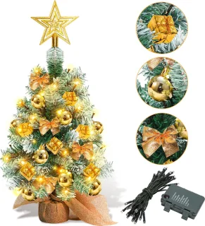 Mini Kunstkerstboom 40 cm - Goud