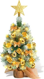 Mini Kunstkerstboom 40 cm - Goud