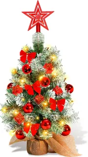 Mini Kunstkerstboom 40 cm - Rood