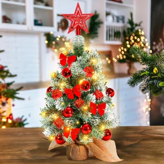 Mini Kunstkerstboom 40 cm - Rood
