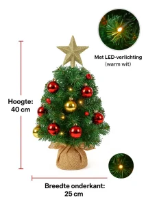 Mini kunstkerstboom 40 cm - tafelmodel