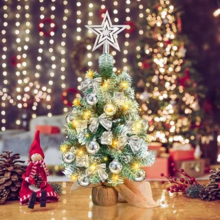 Mini Kunstkerstboom 40 cm Zilver