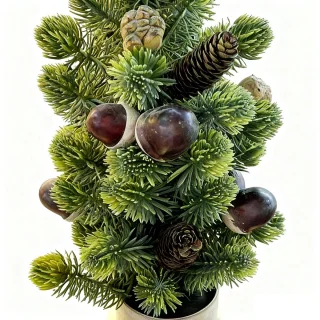Mini kunstkerstboom 45 cm tafelmodel in pot