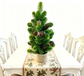 Mini kunstkerstboom 45 cm tafelmodel in pot