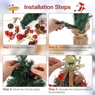 Mini kunstkerstboom 45 cm - tafelmodel