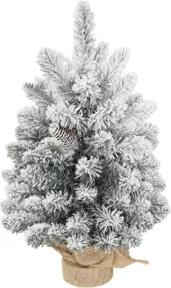 Mini kunstkerstboom 60 cm – besneeuwd