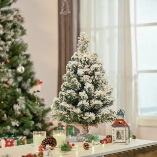 Mini Kunstkerstboom 60 cm - Cementvoet