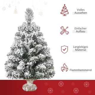 Mini Kunstkerstboom 60 cm - Cementvoet