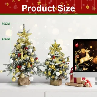 Mini kunstkerstboom 60 cm - tafelkerstboom