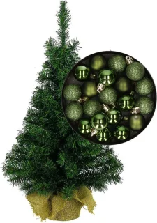 Mini kunstkerstboom H35 cm groen