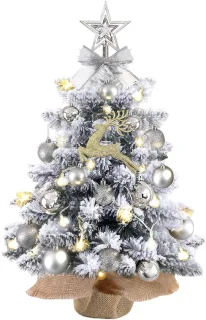 Mini kunstkerstboom met ledverlichting - 60 cm