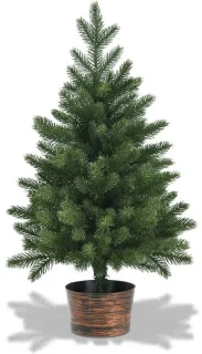 Mini kunstkerstboom met pot - 60 cm