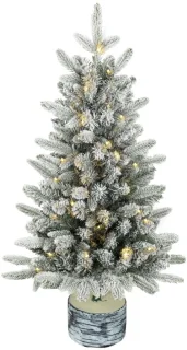 Mini-kunstkerstboom met sneeuw 90 cm