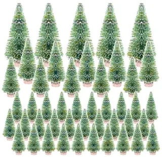 Mini-kunstkerstboom met sneeuweffect