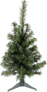 Mini kunstkerstboom met standaard - groen