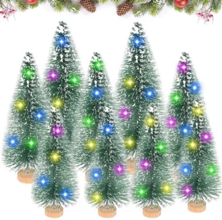 Mini kunstkerstboom met verlichting