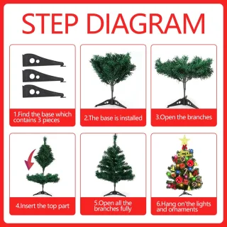 Mini-kunstkerstboom voor tafeldecoratie
