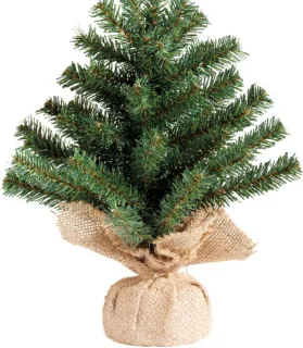 Mini kunstkerstboom wit H35 cm