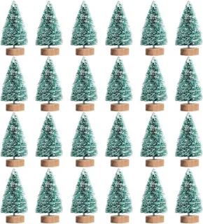 Miniatuur kunstkerstboom tafeldecoratie
