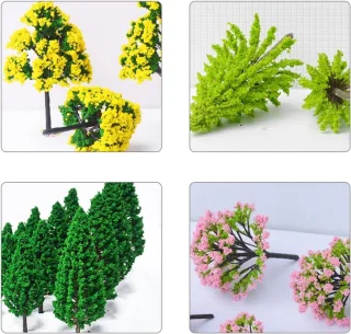 Model Trees 55-delig Miniatuur Mix Kleur