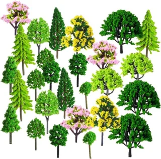 Model Trees 55-delig Miniatuur Mix Kleur