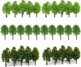 Modelbomen set - 30 stuks 3,5 cm