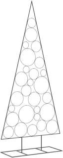 Moderne Kunst Kerstboom 210 cm Metaal
