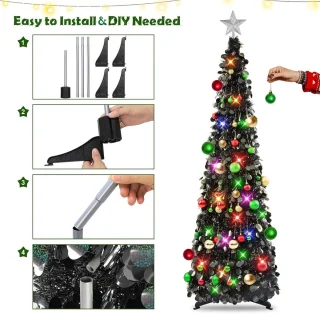 Mrs. Jones 5ft Opvouwbare Kerstboom Met Stand