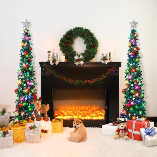 Mrs. Jones 5ft Opvouwbare Pop-up Kerstboom met Stand