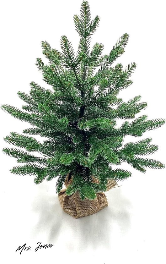 Mrs. Jones Adel Kunstkerstboom 55 cm groen inclusief standaard
