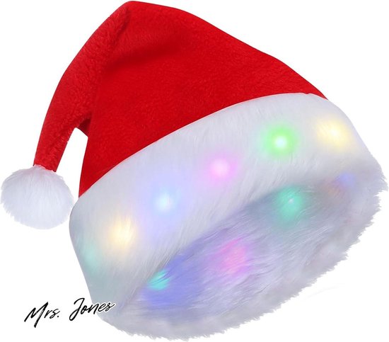 Mrs. Jones Kerstmuts rood pluche voor volwassenen