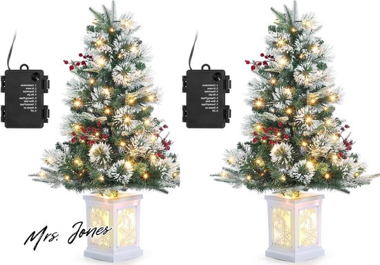 Mrs. Jones Kunstkerstboom 90 cm 2 stuks