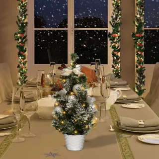 Mrs. Jones Mini Kerstboom Kunstkerstboom 40 cm Zilver