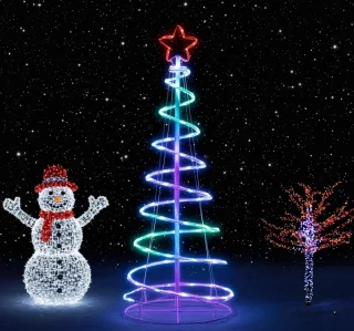 MUPOO Spiraal Kerstboom RGB 1,2 m