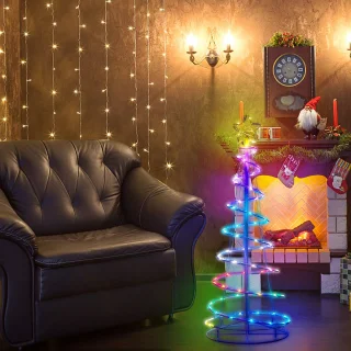 MUPOO Spiraal Kerstboom RGB 1,2 m