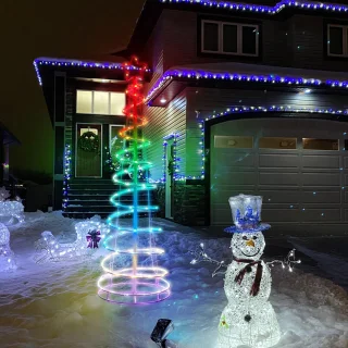 MUPOO Spiraal Kerstboom RGB 1,2 m