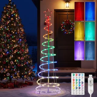 MUPOO Spiraalvormige Buitenkerstboom 1,8 m