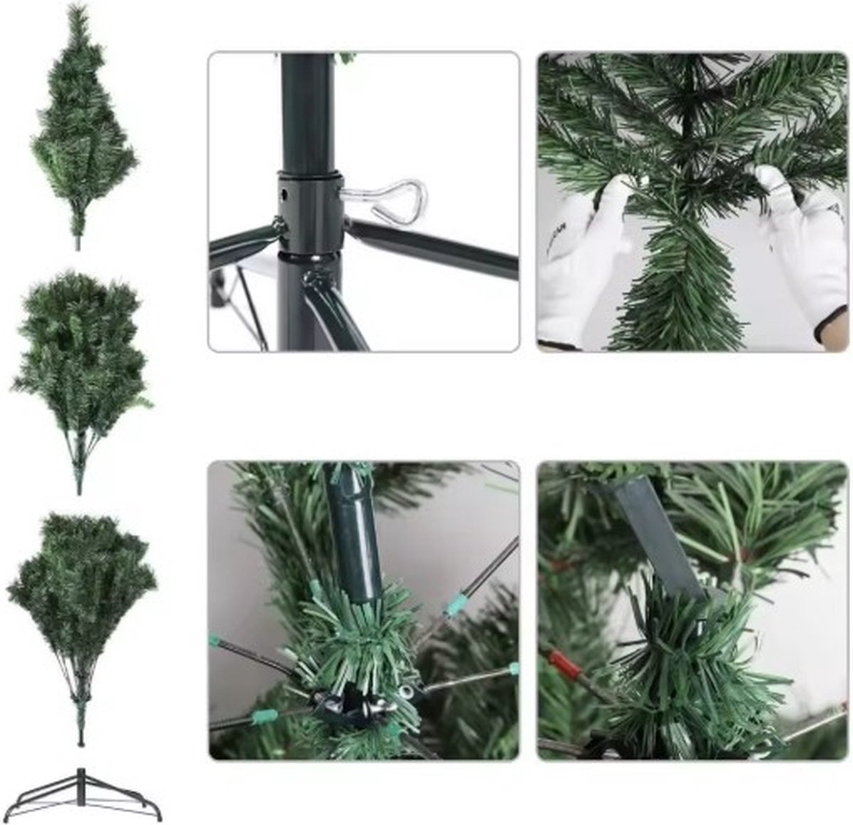 MyLucinda Kunstkerstboom 180cm PVC met metalen standaard