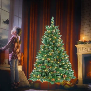 NAIZY Kunstkerstboom 120 cm PVC dennenboom